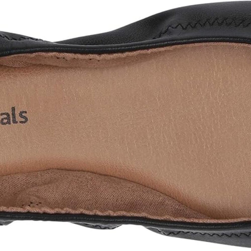 Women's Slip On Ballet Flat Faux Leather Size 8.5 Comfort Non-slip Sole - Picture 5 of 9